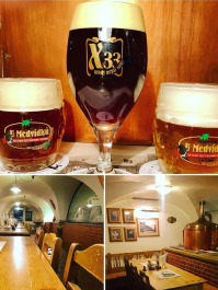 Ølsmagning i mikrobryggeri Prag