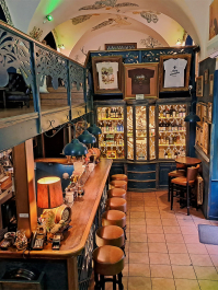 Absint-smagning med cocktail Prag