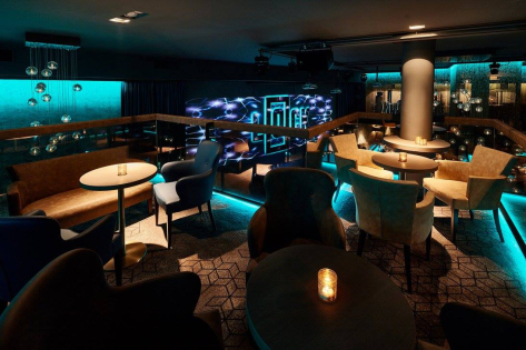 High End Nightclub With Drinks