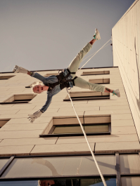 Tårnhøj Rapelling fra Bygning Berlin
